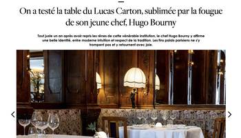 Yonder / On a testé la table du Lucas Carton, sublimée par la fougue de son jeune chef, Hugo Bourny