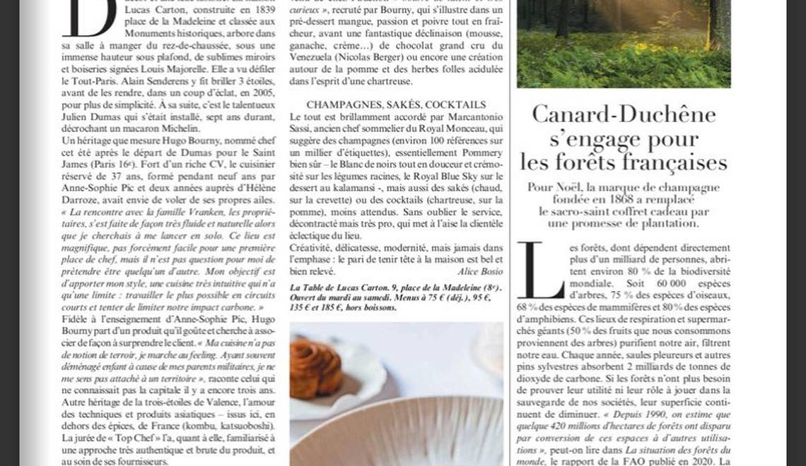Le Figaro Magazine - Lucas Carton
