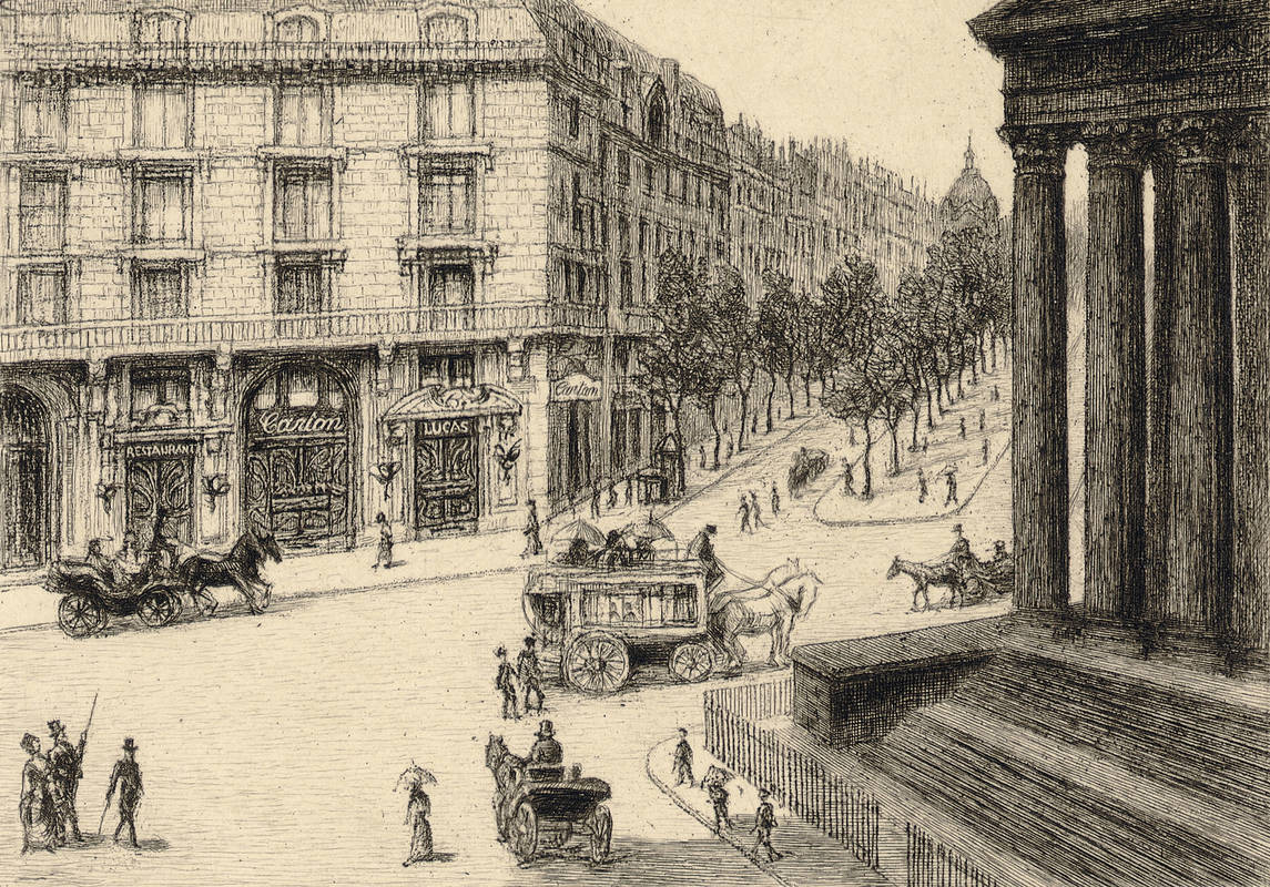 Place de la Madeleine en 1900